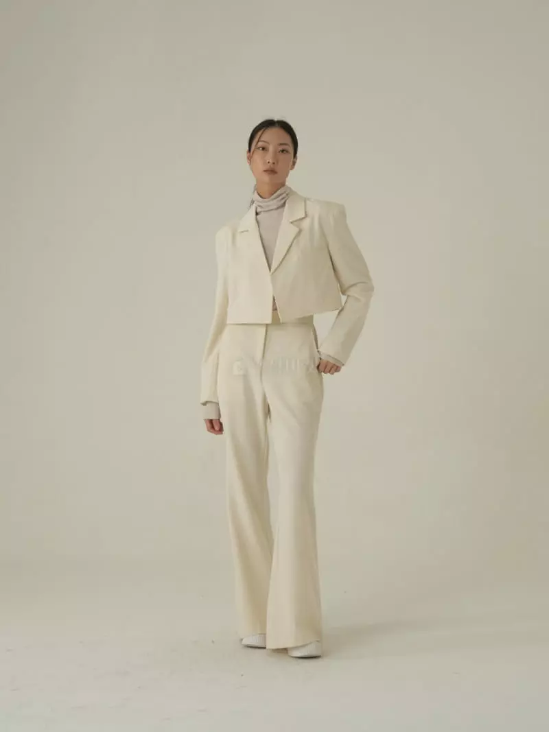 Howl - Korean Women Fashion - #momslook - Corner Slit Bootcut Slacks Pants - 10