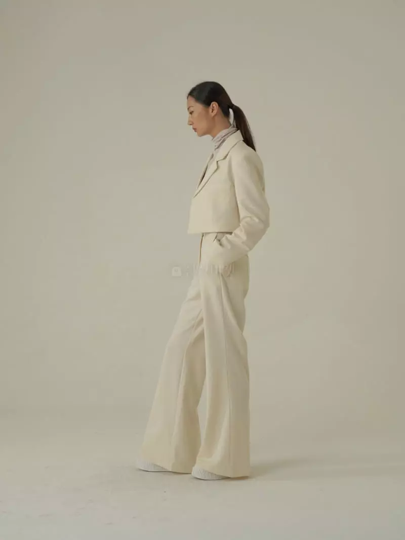 Howl - Korean Women Fashion - #momslook - Corner Slit Bootcut Slacks Pants - 8