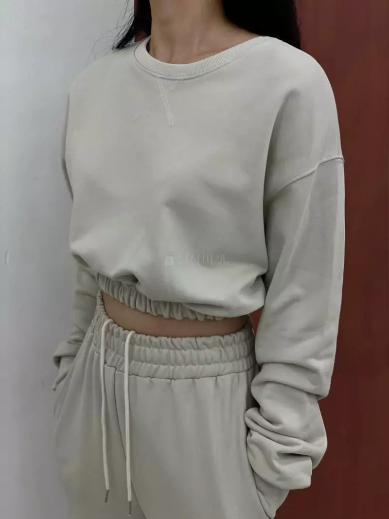 Howl - Korean Women Fashion - #womensfashion - Soft Crop Sweatshirt - 4