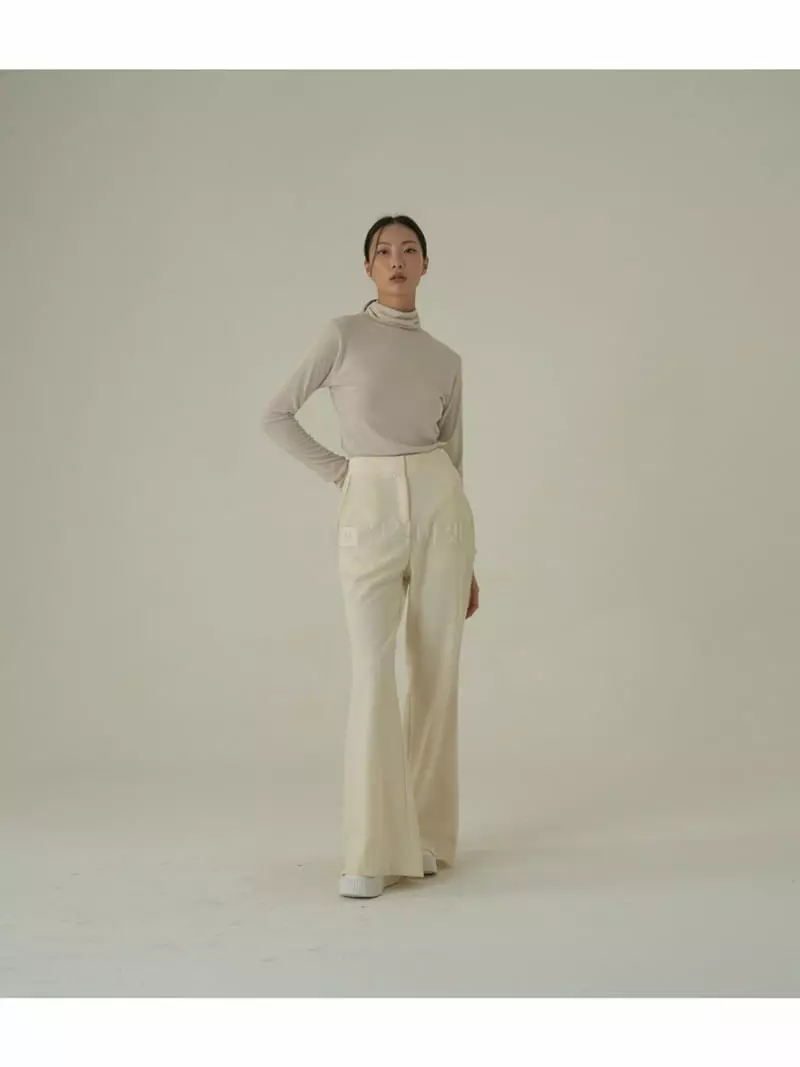 Howl - Korean Women Fashion - #momslook - Basic Incision Turtleneck Tee - 10