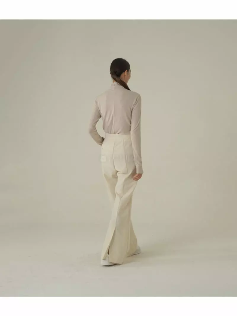 Howl - Korean Women Fashion - #momslook - Basic Incision Turtleneck Tee - 8
