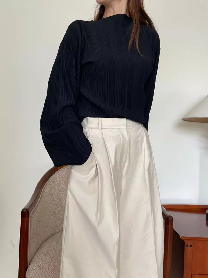 Hue - Korean Women Fashion - #momslook - Slit Pleats - 7