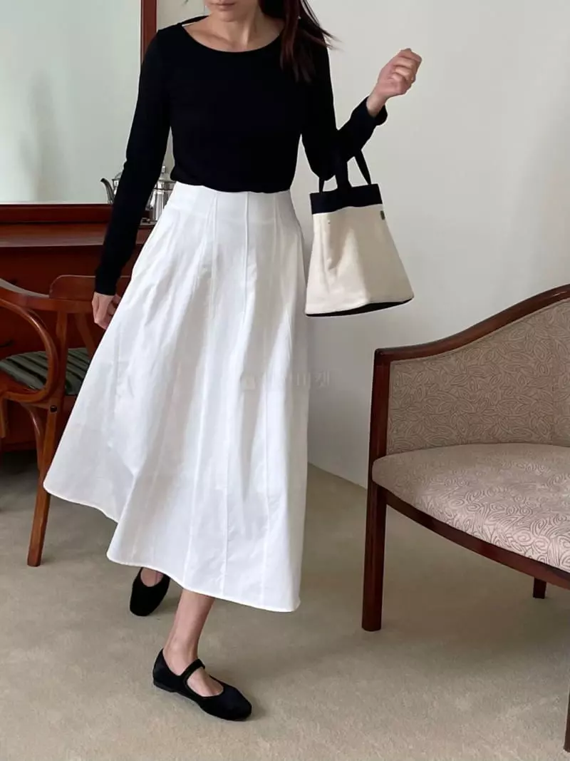 Hue - Korean Women Fashion - #thelittlethings - Slit Skirt - 4
