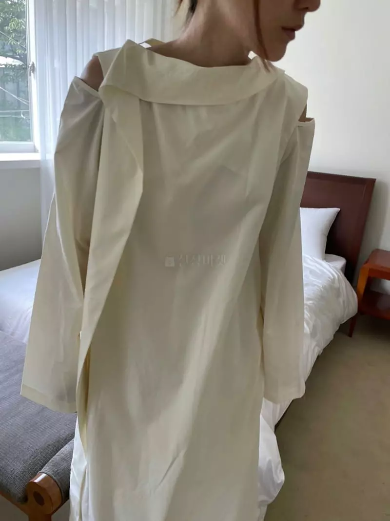 Hue - Korean Women Fashion - #momslook - Ribbon One-piece - 3