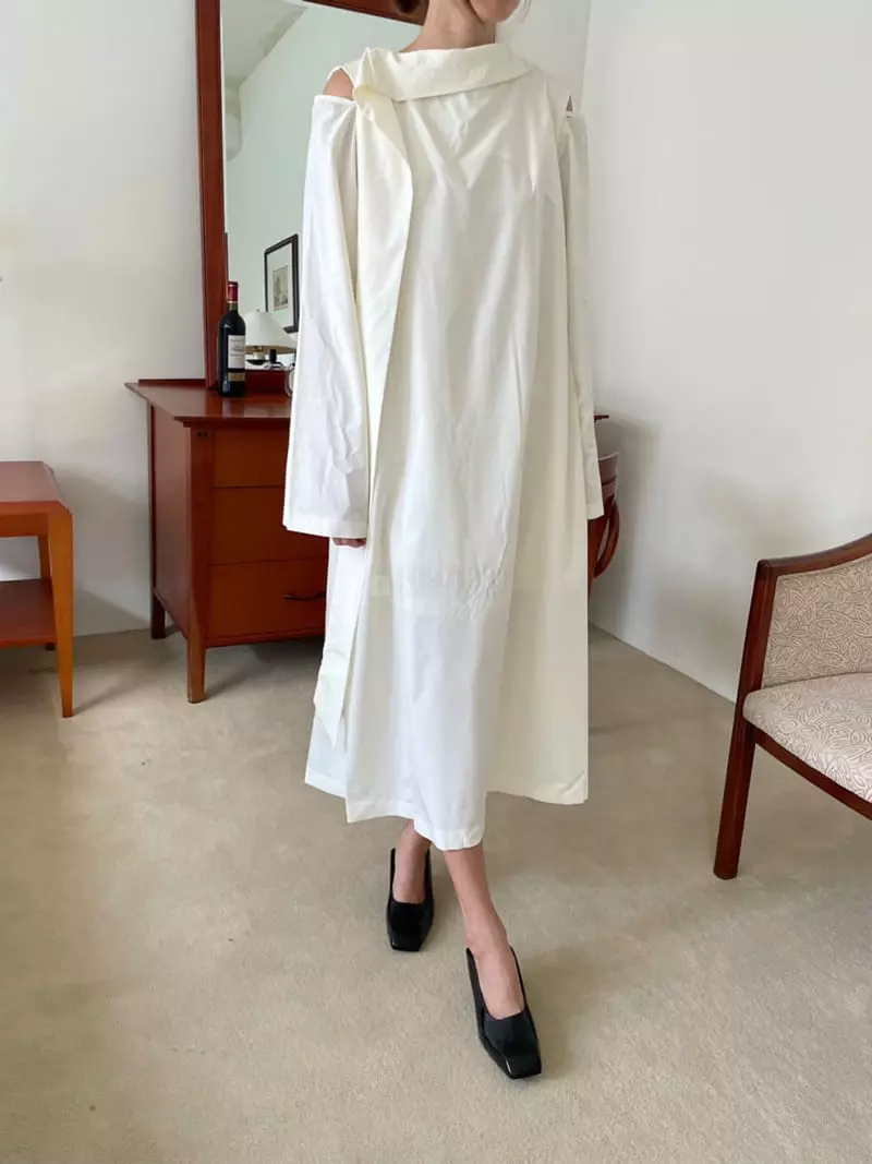 Hue - Korean Women Fashion - #momslook - Ribbon One-piece - 5