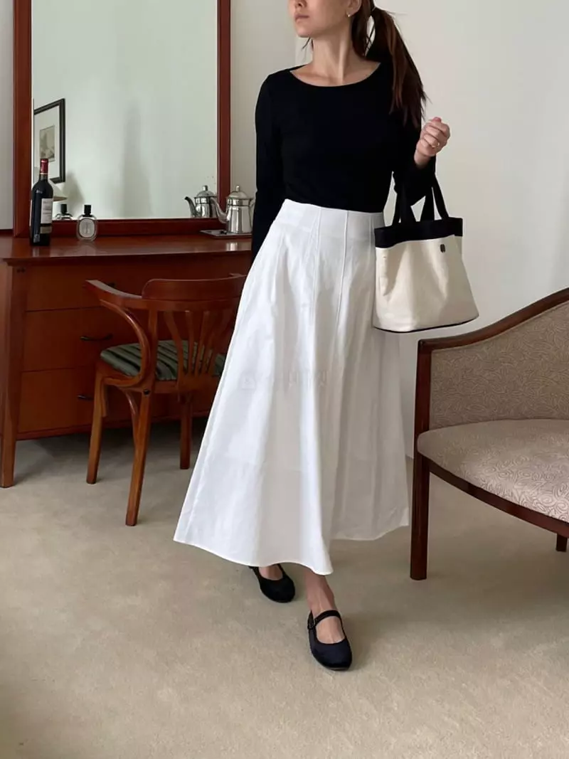 Hue - Korean Women Fashion - #thatsdarling - Slit Skirt - 2