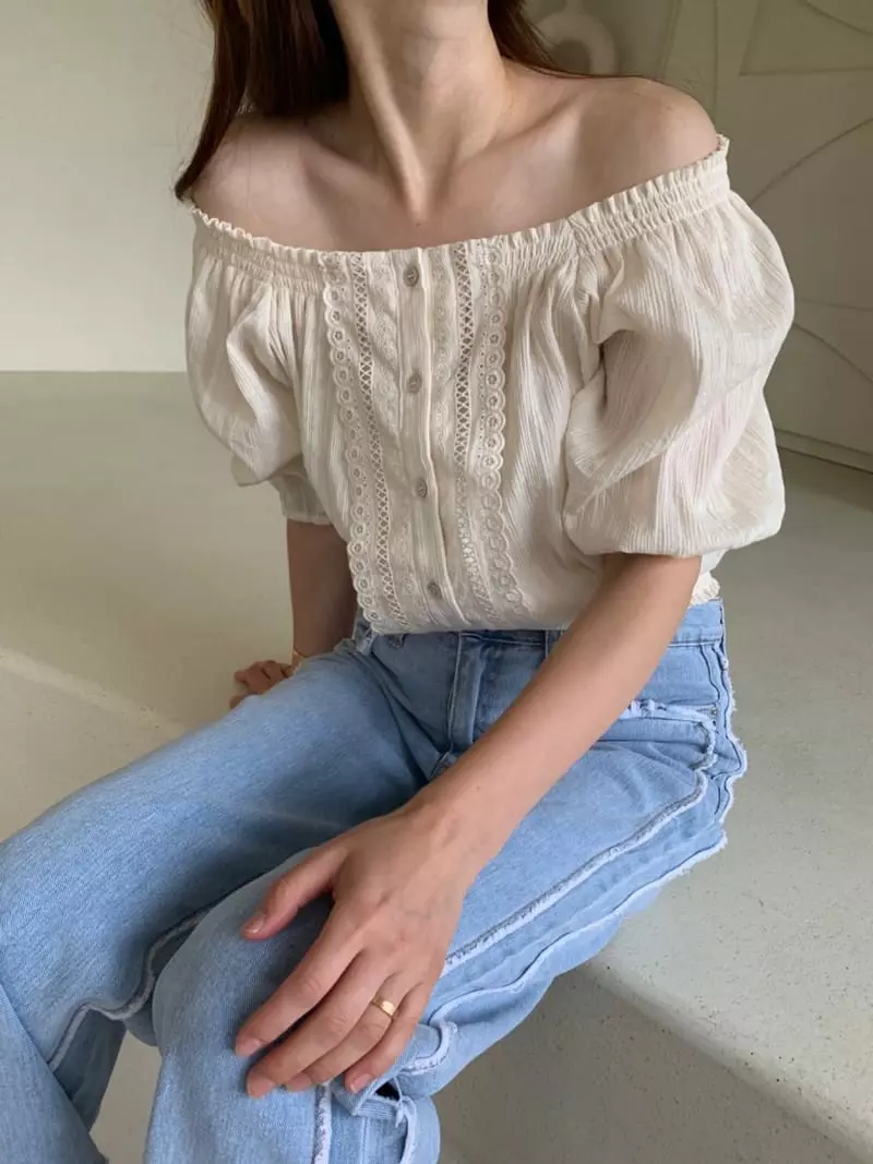 Hue - Korean Women Fashion - #womensfashion - Offless Blouse - 6