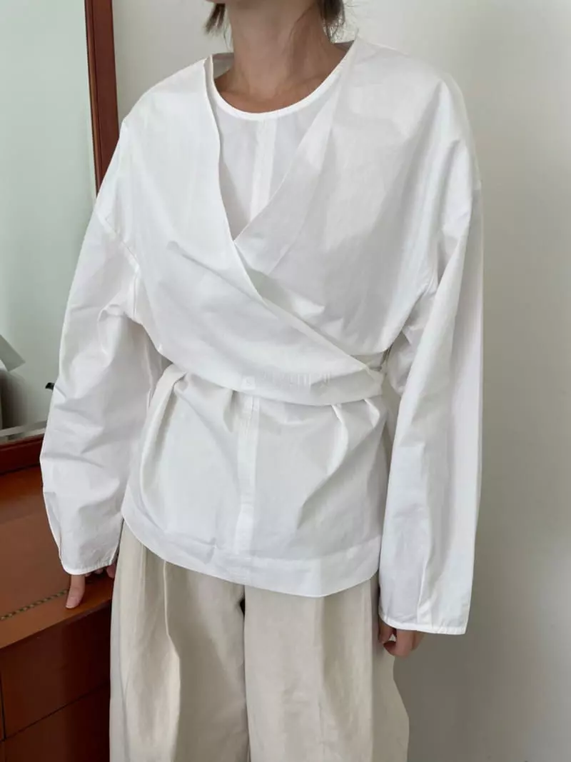 Hue - Korean Women Fashion - #womensfashion - Ribbon Blouse - 5