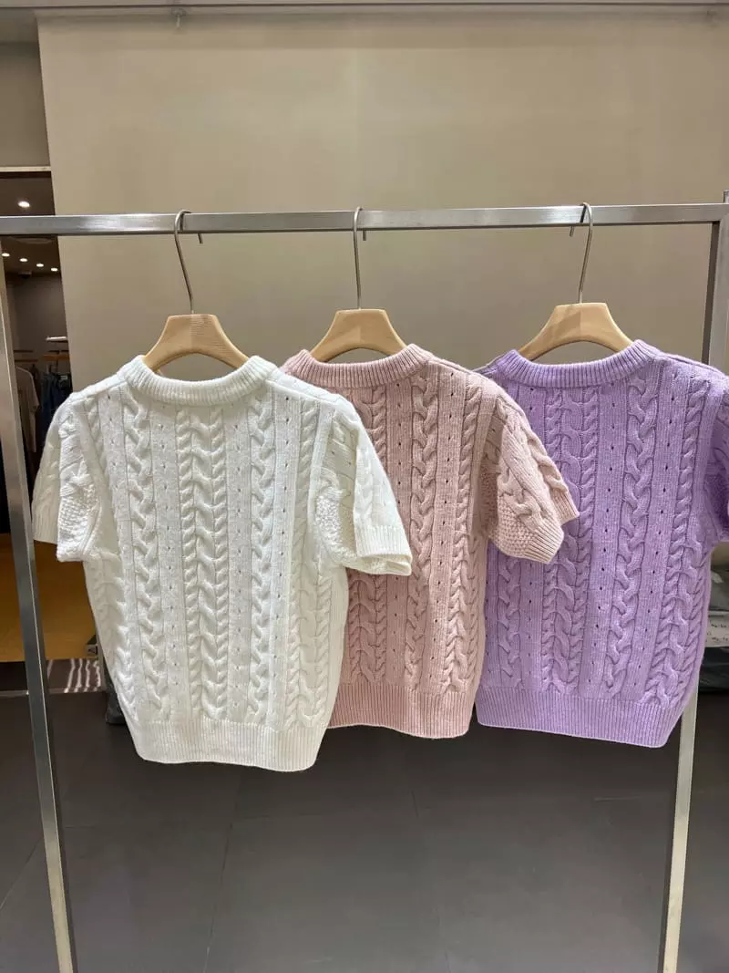 Hue - Korean Women Fashion - #womensfashion - Ggwa Short Sleeves Knit Tee