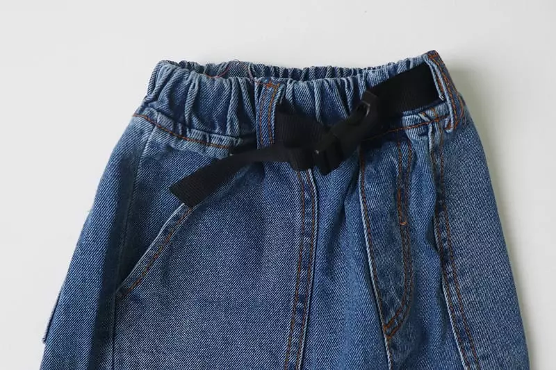 Hyvaa - Korean Children Fashion - #childrensboutique - Belt Jeans - 3