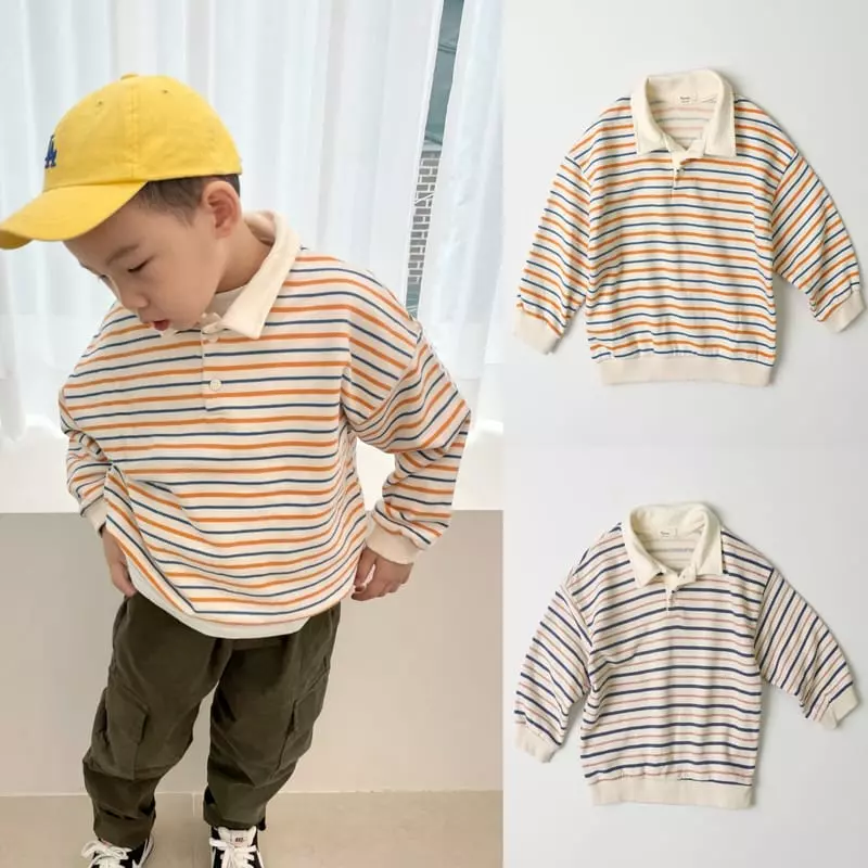 Hyvaa - Korean Children Fashion - #fashionkids - City Stipes Tee - 2