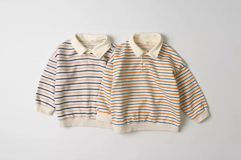 Hyvaa - Korean Children Fashion - #kidsshorts - City Stipes Tee - 3