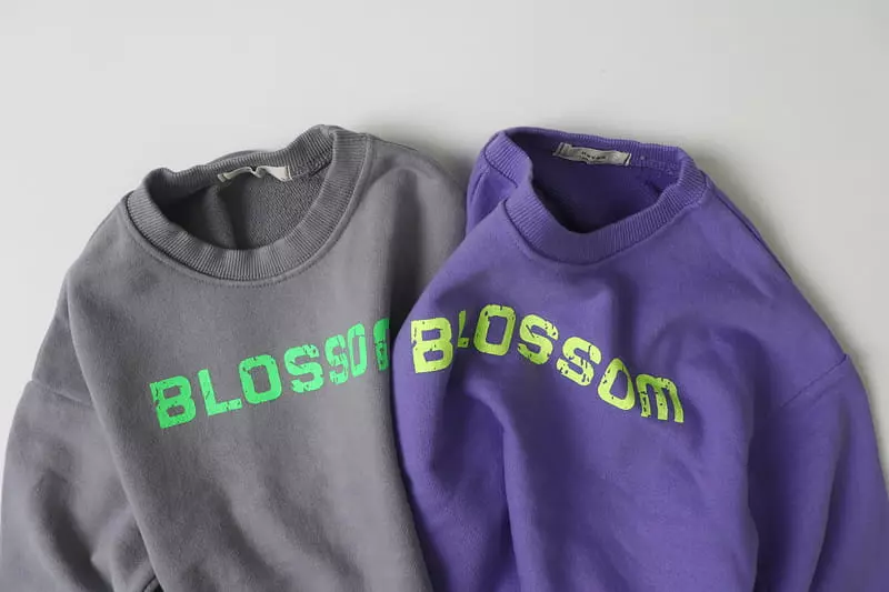 Hyvaa - Korean Children Fashion - #kidsshorts - Blossom Embrodiery Sweatshirt - 2