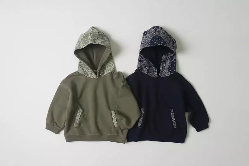 Hyvaa - Korean Children Fashion - #kidsstore - Paisely Hoody - 2