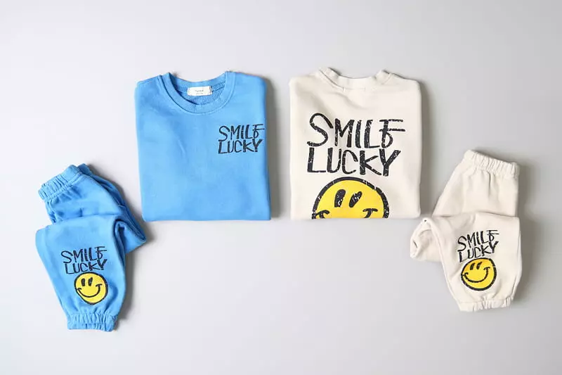 Hyvaa - Korean Children Fashion - #kidsstore - Lucky Smile Top Bottom Set - 6