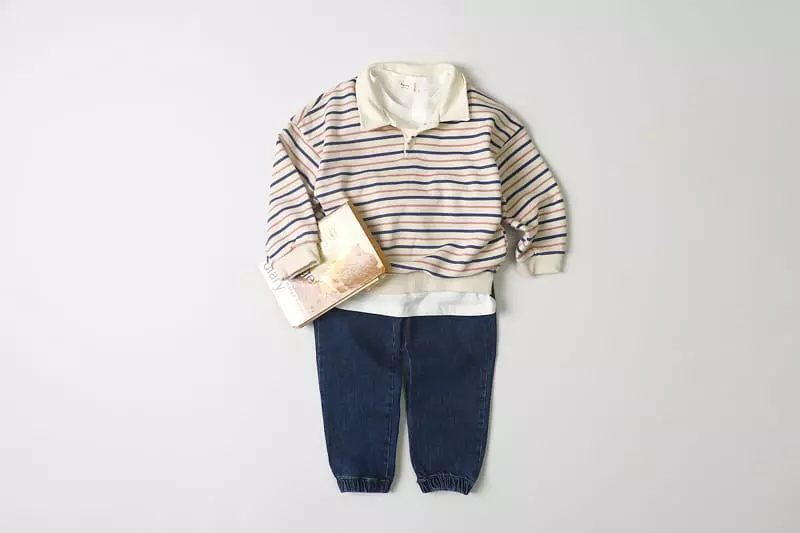 Hyvaa - Korean Children Fashion - #magicofchildhood - City Stipes Tee - 8