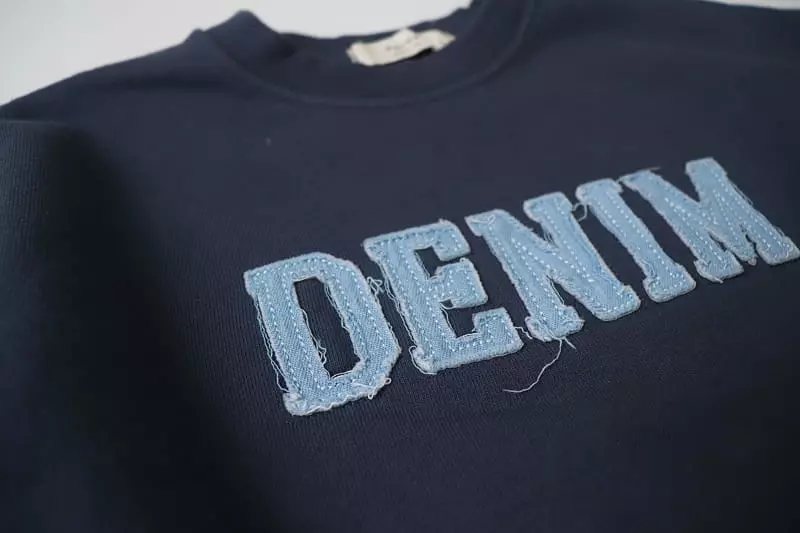 Hyvaa - Korean Children Fashion - #magicofchildhood - Denim Embroidery Sweatshirt - 6
