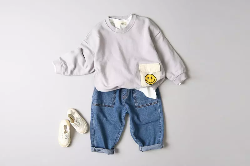 Hyvaa - Korean Children Fashion - #minifashionista - Pocket Smile Sweatshirt - 9