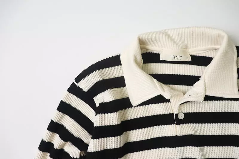 Hyvaa - Korean Children Fashion - #prettylittlegirls - Waffle Stripes Tee - 11