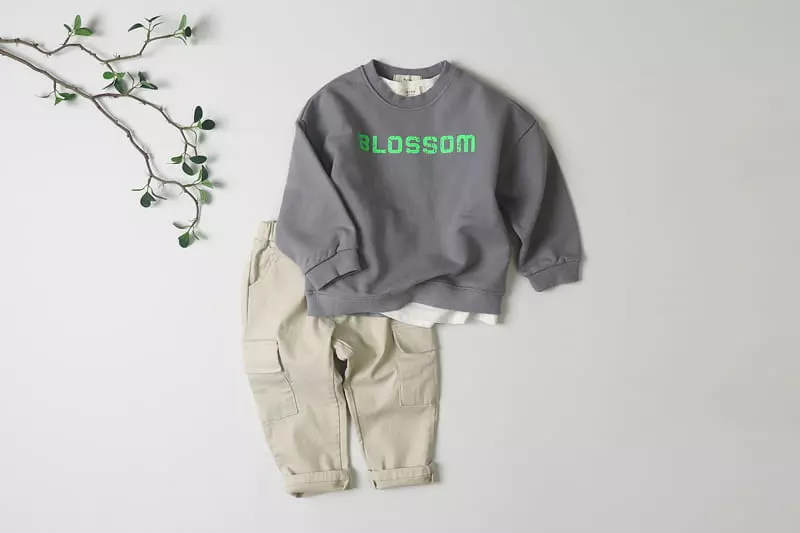 Hyvaa - Korean Children Fashion - #todddlerfashion - Blossom Embrodiery Sweatshirt - 10