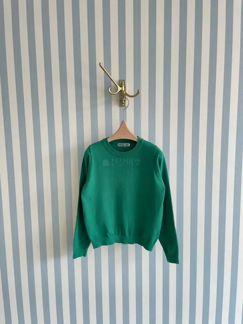 Imagine - Korean Women Fashion - #momslook - Alpha Coke Knit Tee - 3