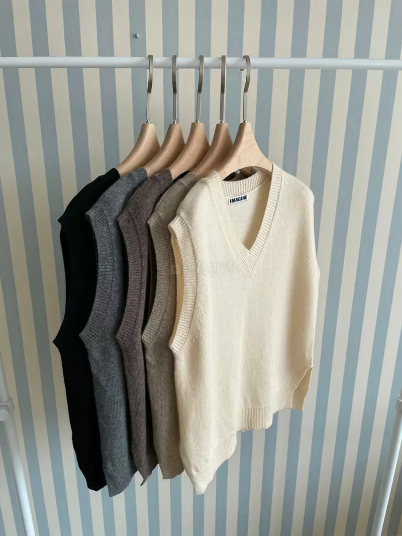 Imagine - Korean Women Fashion - #momslook - Wrap Vest - 10