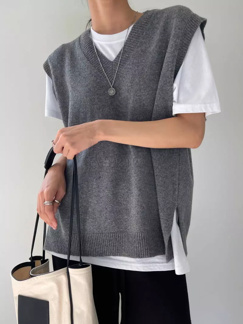 Imagine - Korean Women Fashion - #momslook - Wrap Vest - 2