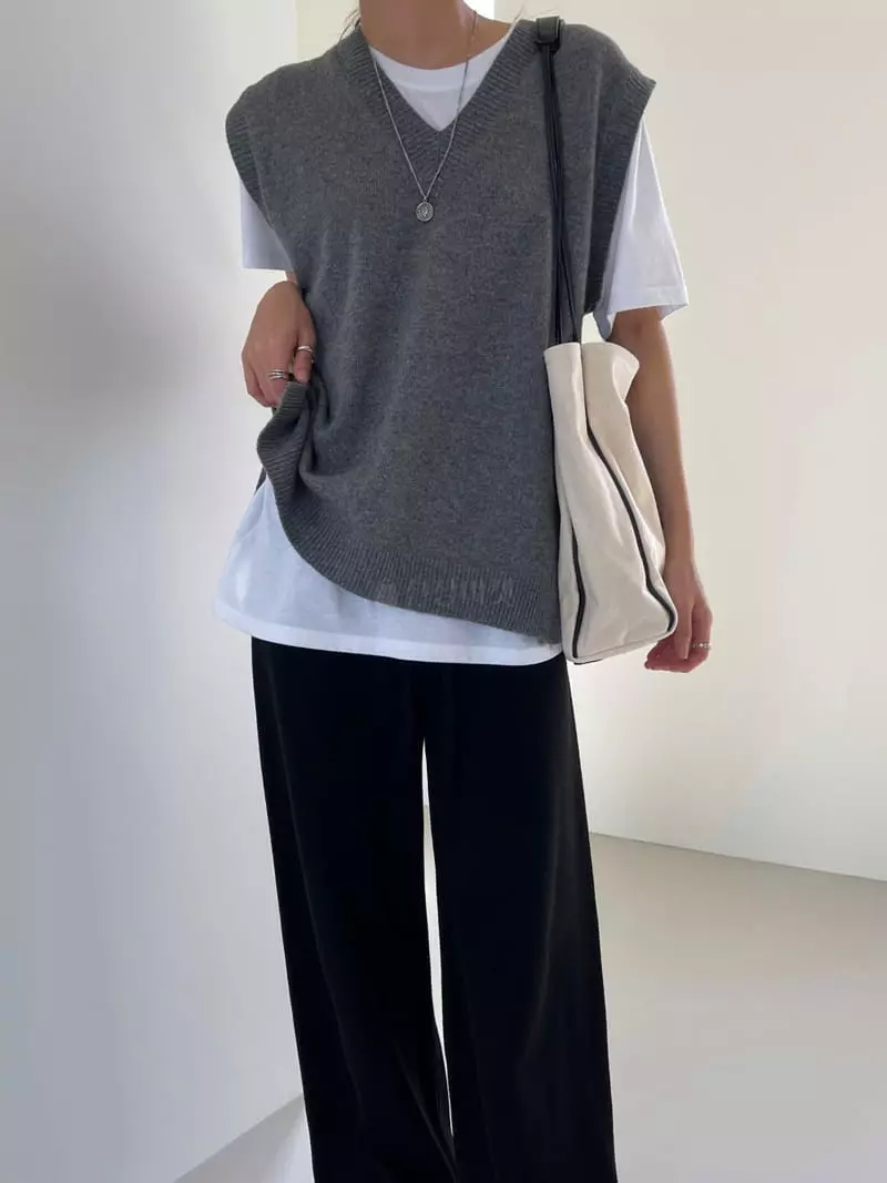 Imagine - Korean Women Fashion - #womensfashion - Wrap Vest - 4