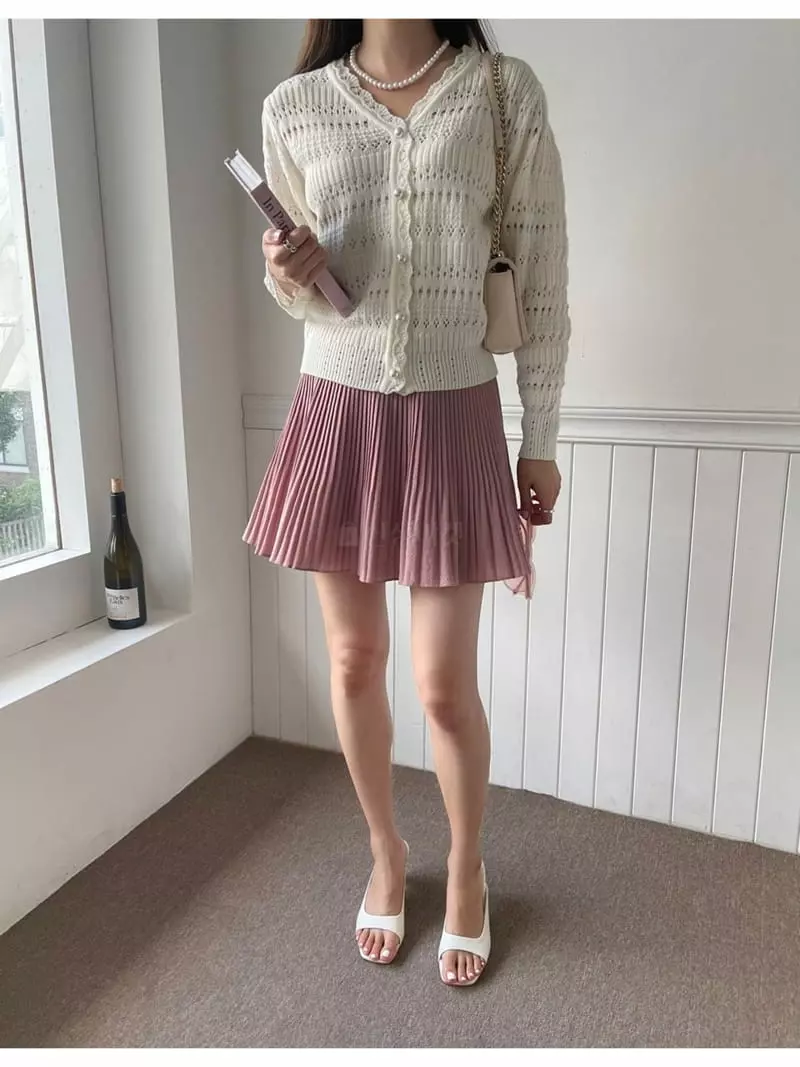 Imagine - Korean Women Fashion - #momslook - Punching Cardigan - 2