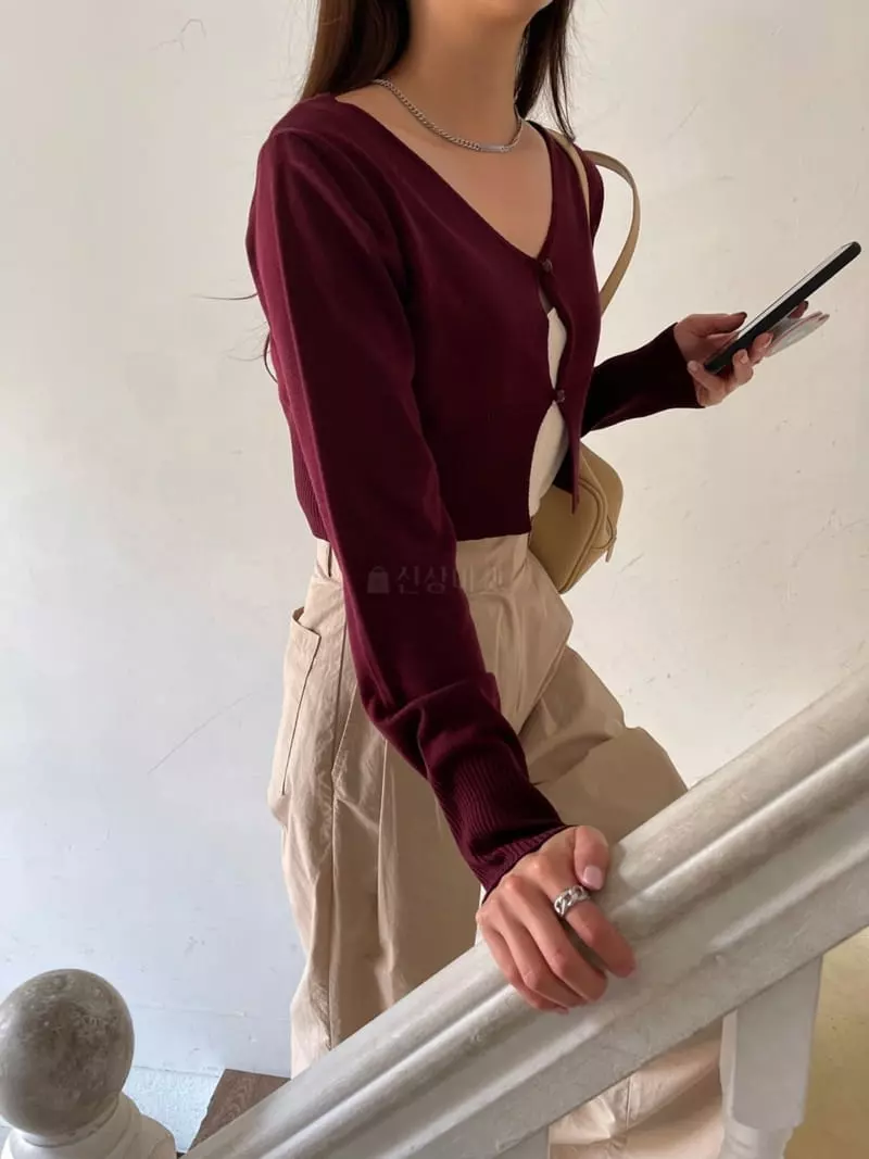 Imagine - Korean Women Fashion - #momslook - Heeling Caridigan - 3