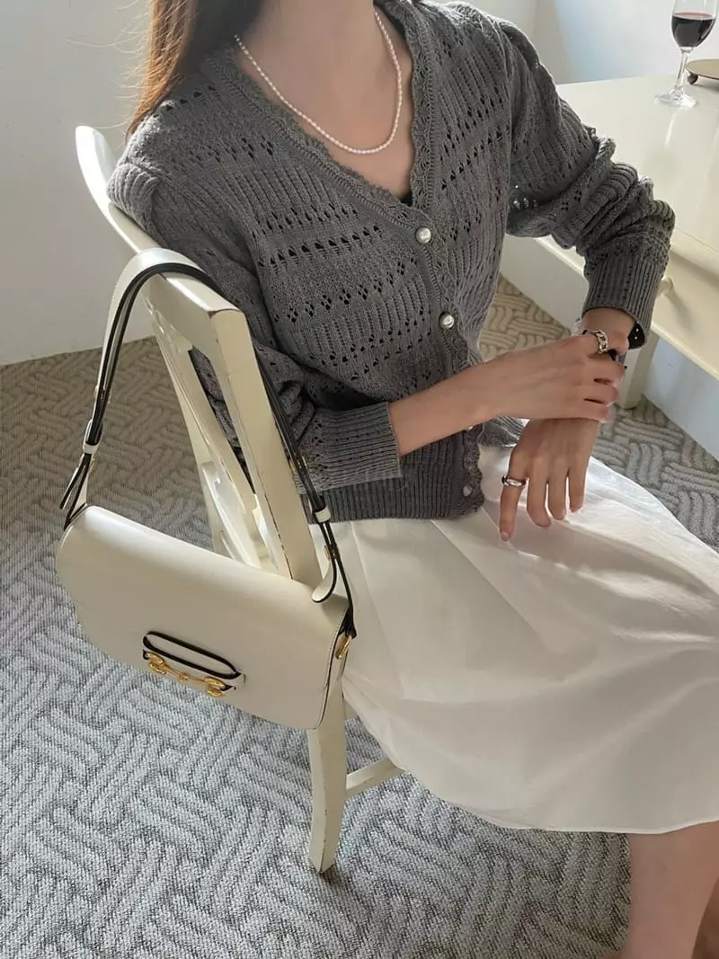 Imagine - Korean Women Fashion - #pursuepretty - Punching Cardigan - 10
