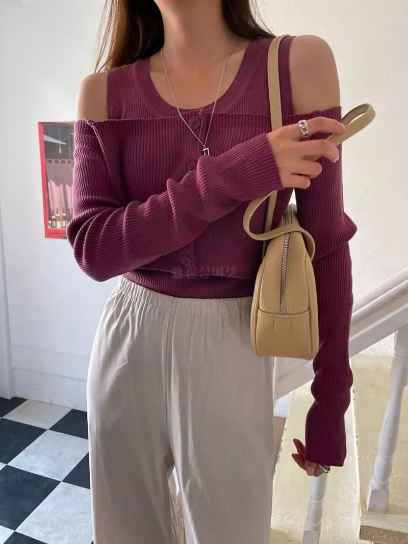 Imagine - Korean Women Fashion - #restrostyle - Free Cardigan - 12