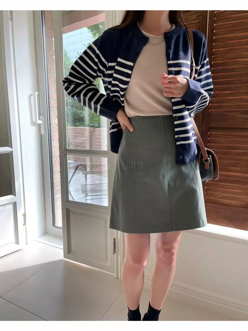 Imagine - Korean Women Fashion - #romanticstyle - Stripes Cardigan - 5