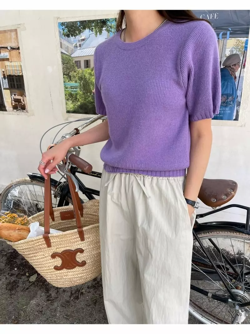 Imagine - Korean Women Fashion - #restrostyle - Nimo Knit Tee - 4