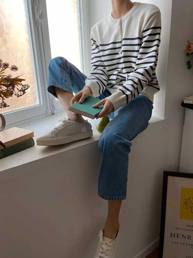 Imagine - Korean Women Fashion - #thelittlethings - Stripes Cardigan - 8