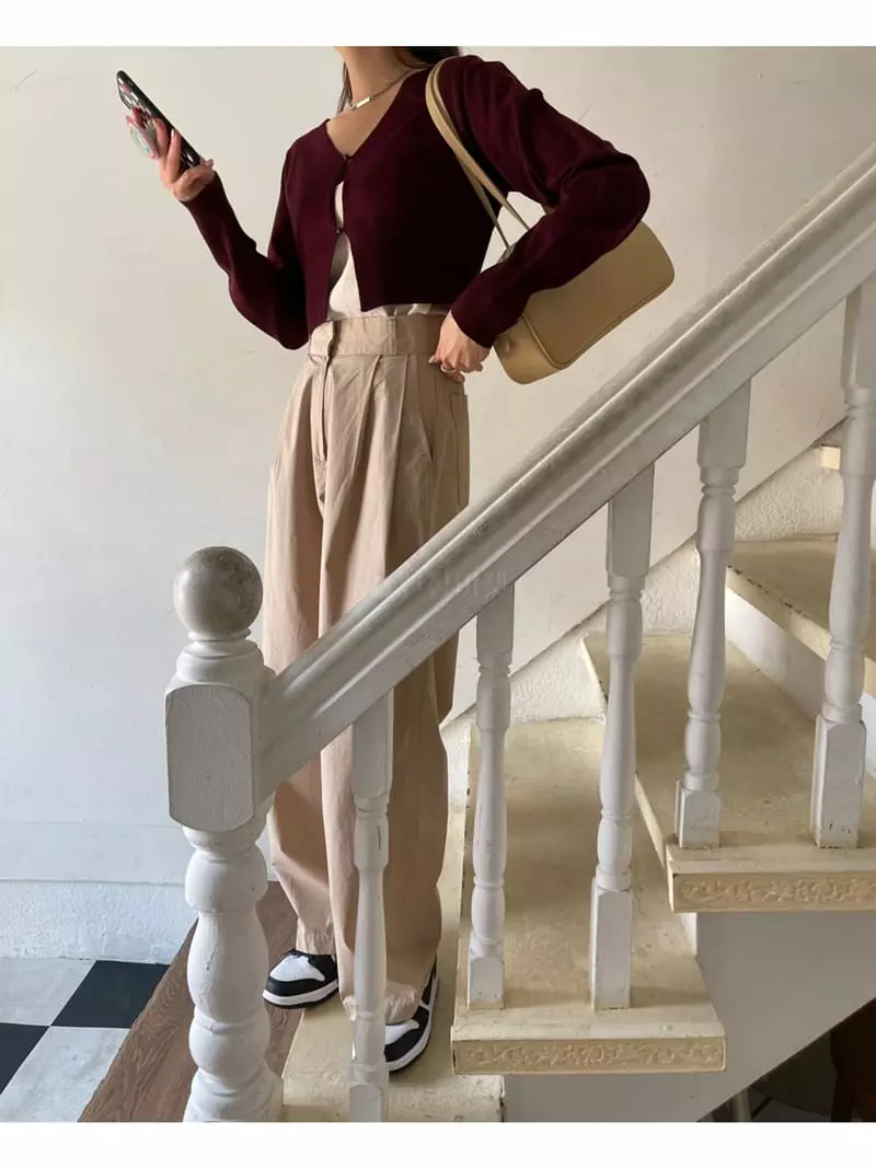 Imagine - Korean Women Fashion - #vintageinspired - Heeling Caridigan - 5