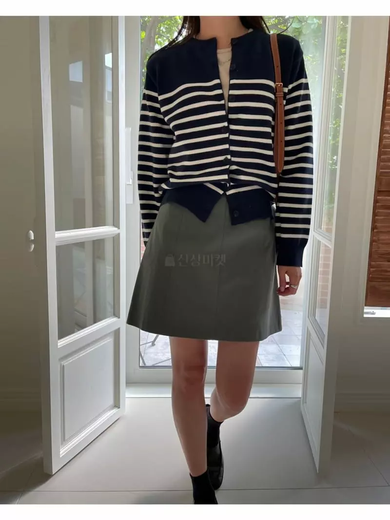 Imagine - Korean Women Fashion - #vintageinspired - Stripes Cardigan