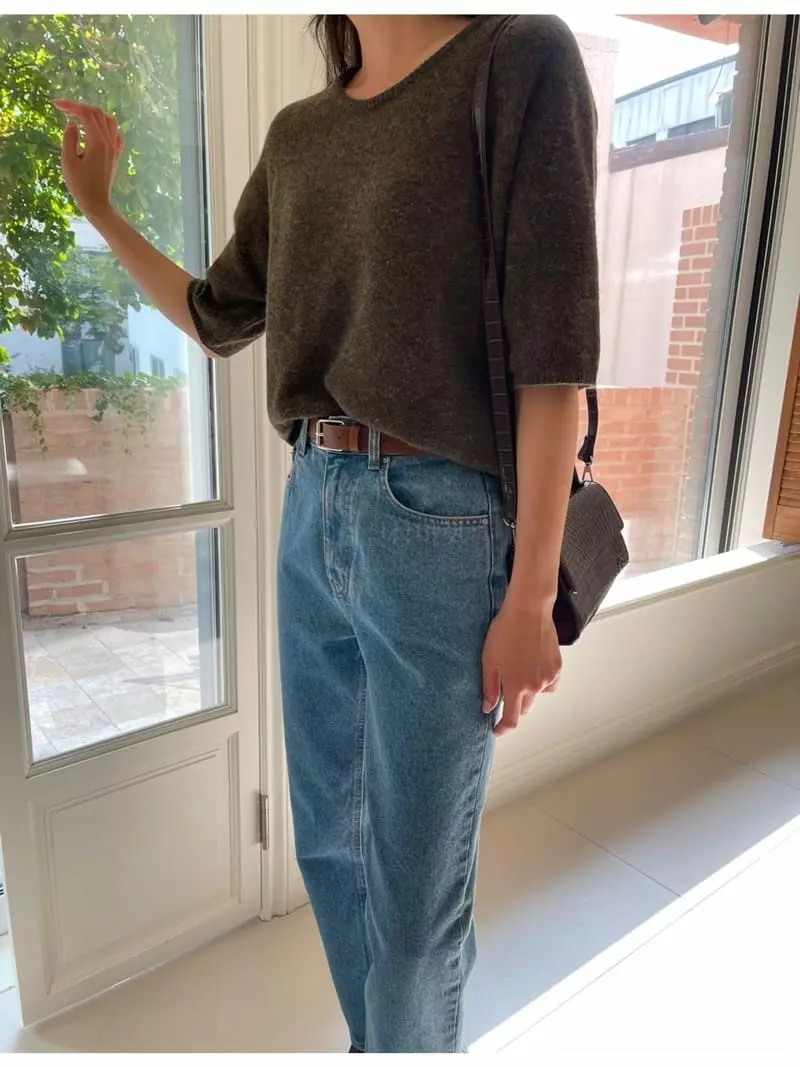 Imagine - Korean Women Fashion - #vintagekidsstyle - Collie Knit Tee - 7