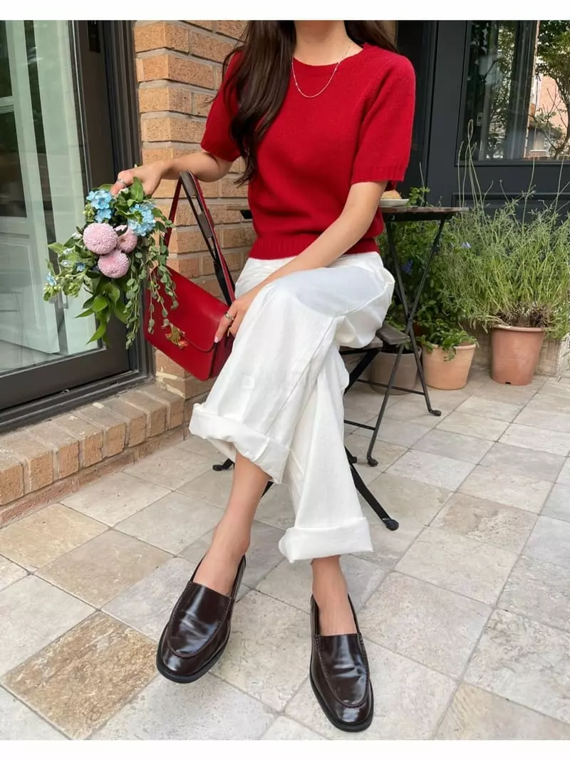 Imagine - Korean Women Fashion - #vintagekidsstyle - Nimo Knit Tee