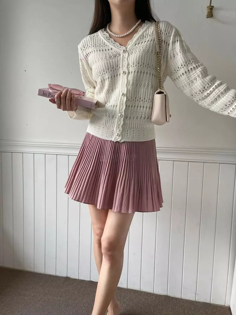 Imagine - Korean Women Fashion - #womensfashion - Punching Cardigan