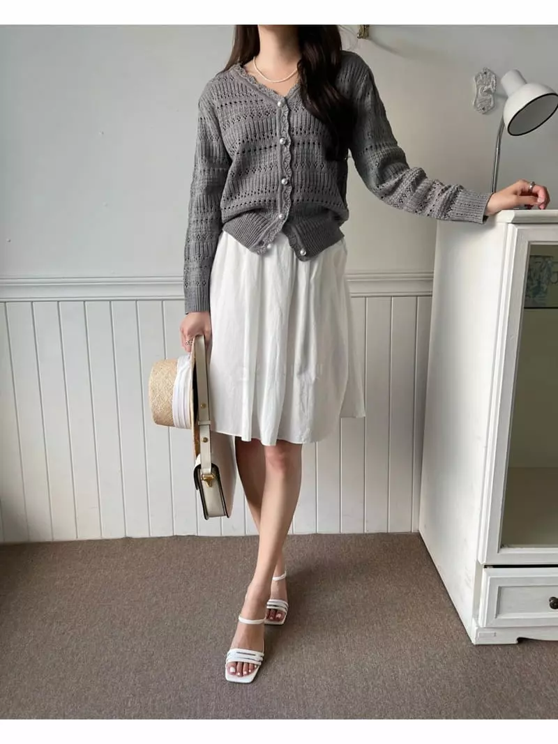 Imagine - Korean Women Fashion - #womensfashion - Punching Cardigan - 7