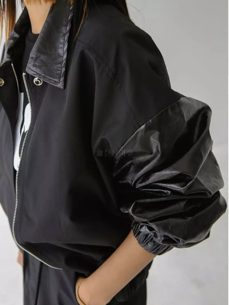 Inssense - Korean Women Fashion - #momslook - Eco Leather Jacket