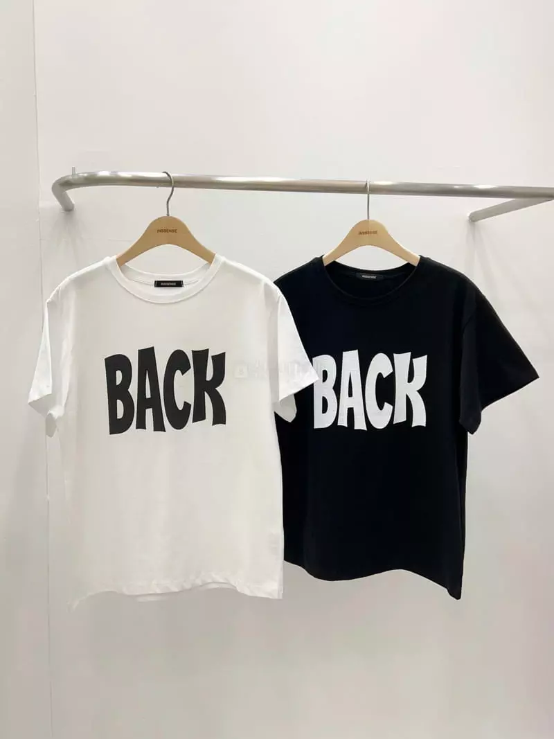 Inssense - Korean Women Fashion - #momslook - Lettering Tee
