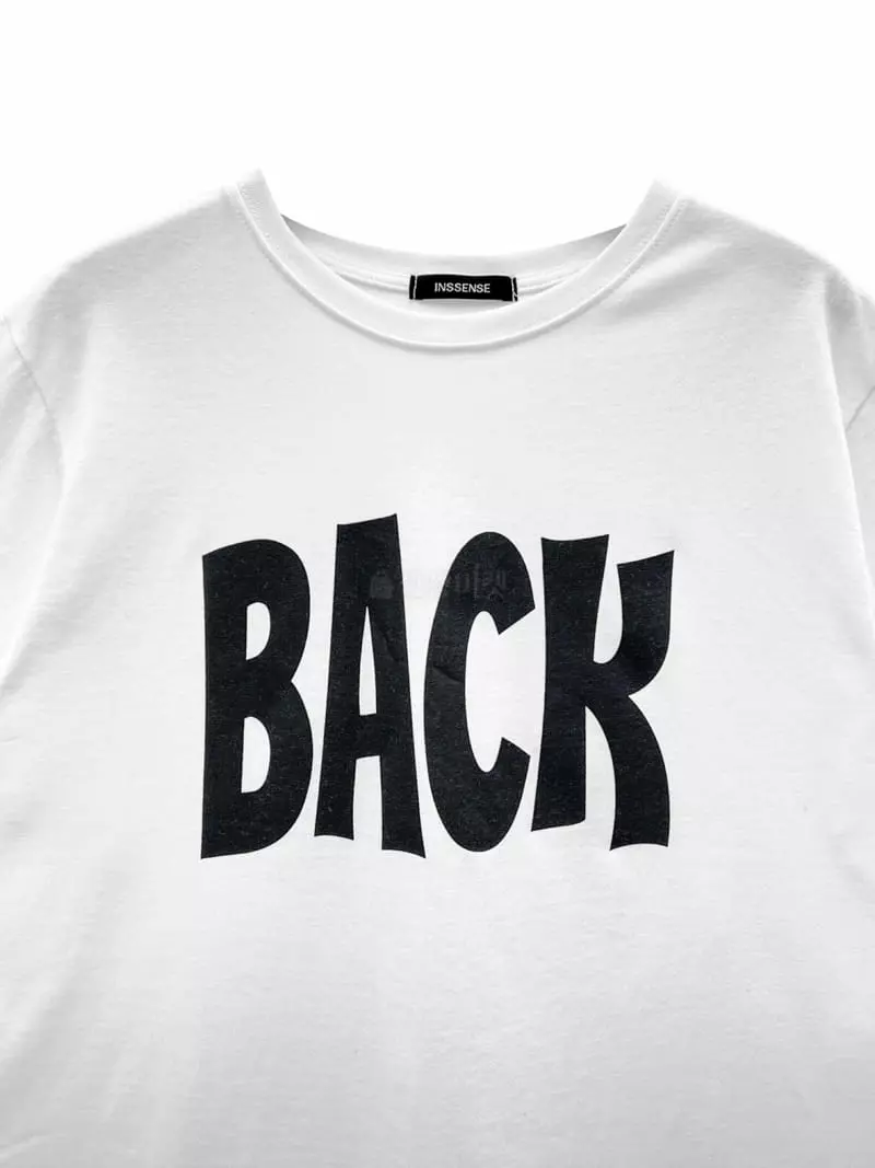 Inssense - Korean Women Fashion - #momslook - Lettering Tee - 3