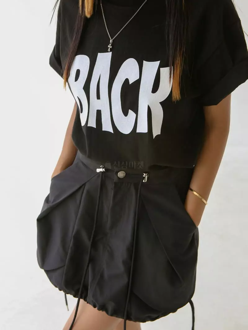 Inssense - Korean Women Fashion - #momslook - Lettering Tee - 5