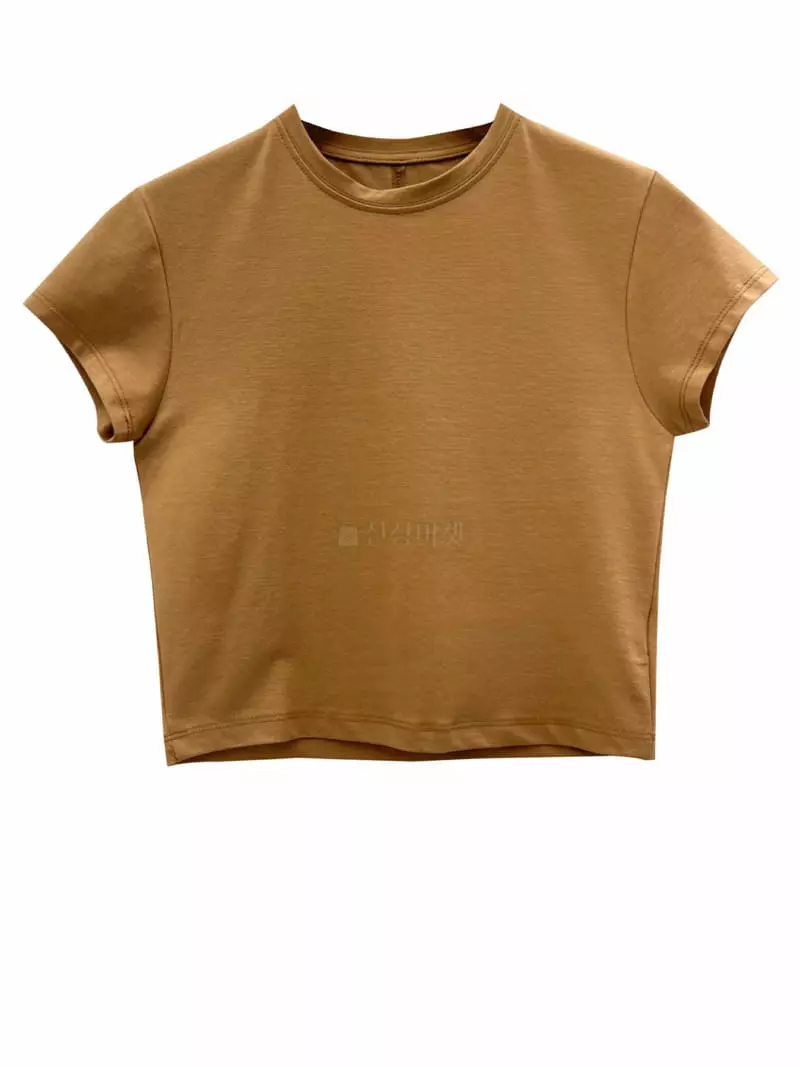 Inssense - Korean Women Fashion - #shopsmall - Premium Crop Tee - 4