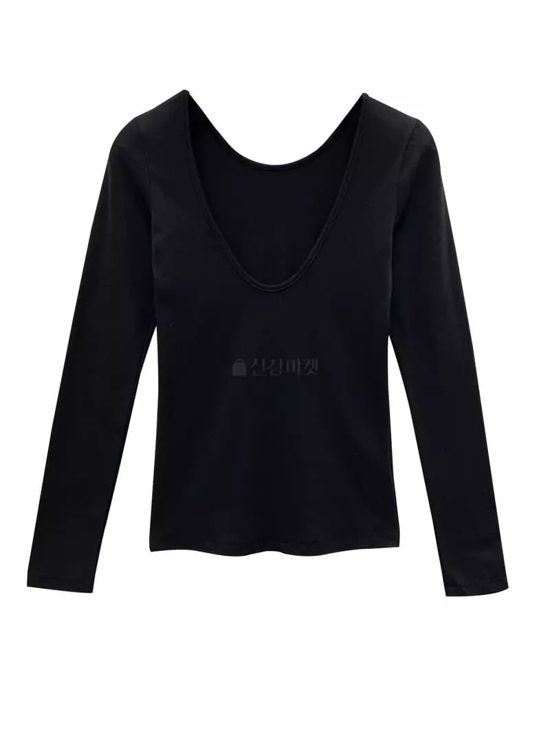 Inssense - Korean Women Fashion - #womensfashion - Two Way Slim Fit Tee - 10