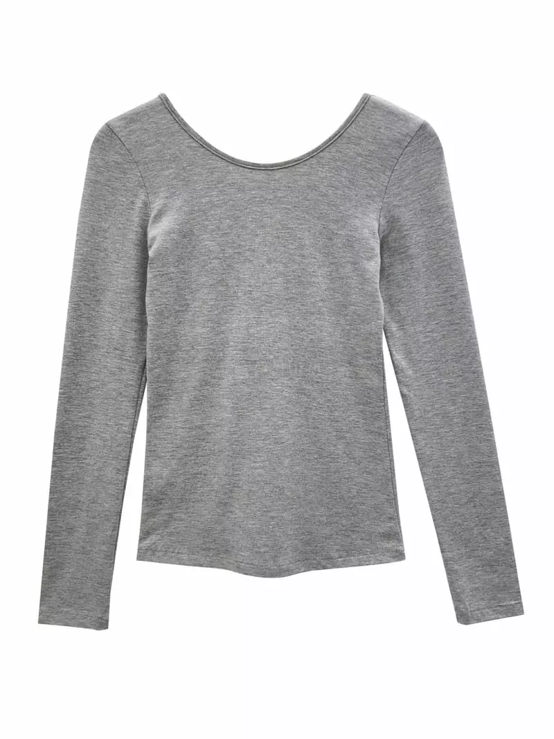 Inssense - Korean Women Fashion - #momslook - Two Way Slim Fit Tee - 4