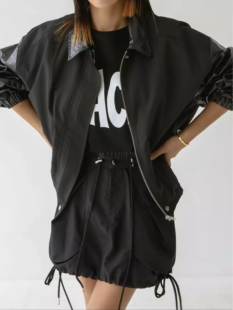 Inssense - Korean Women Fashion - #womensfashion - Eco Leather Jacket - 2