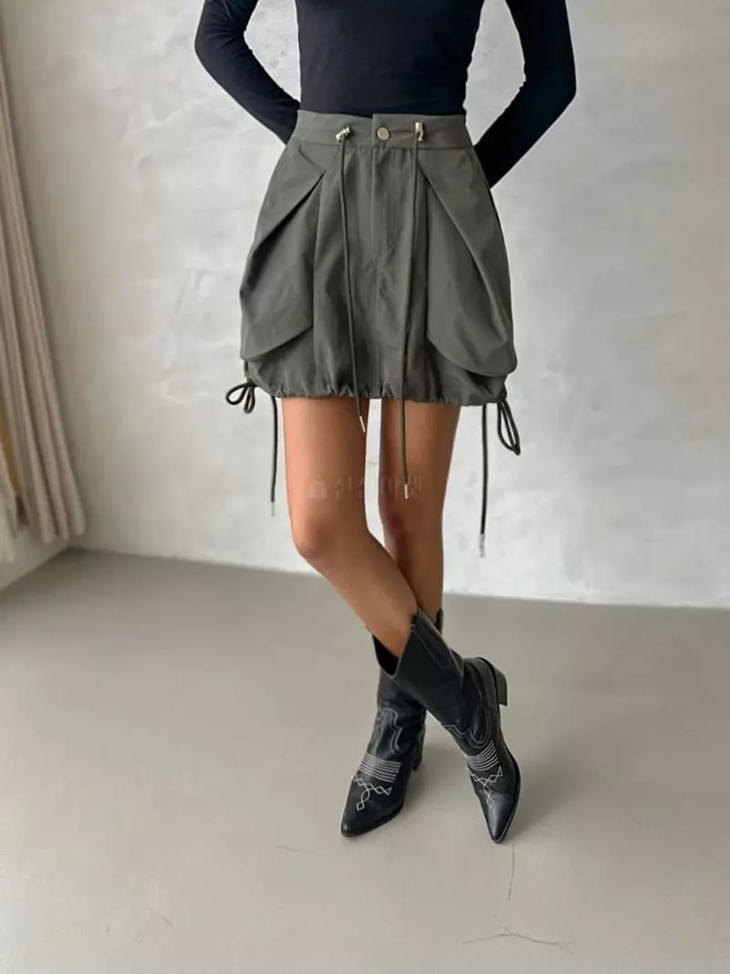Inssense - Korean Women Fashion - #womensfashion - Out Pocket Skirt